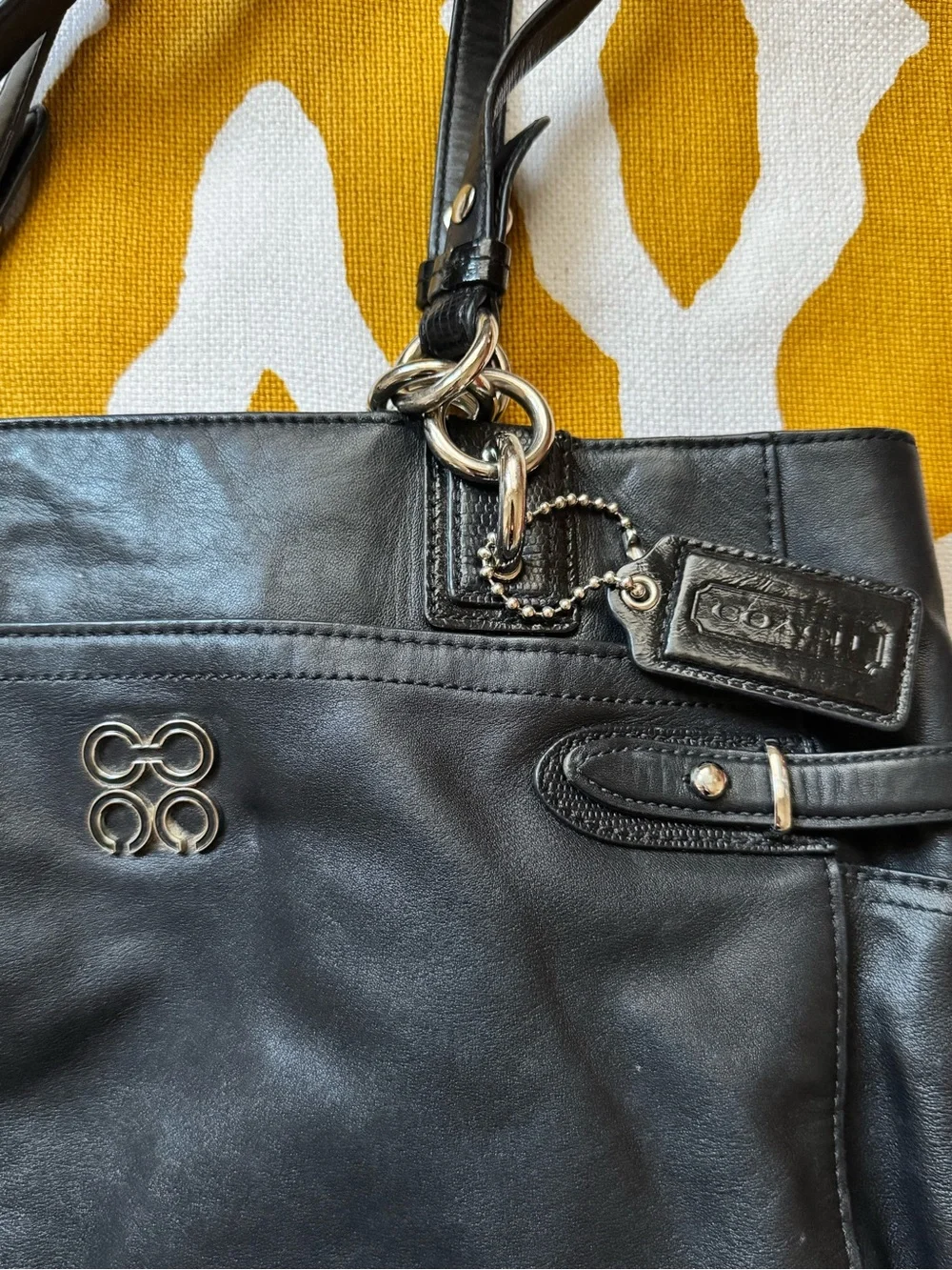Coach Black Leather Handbag